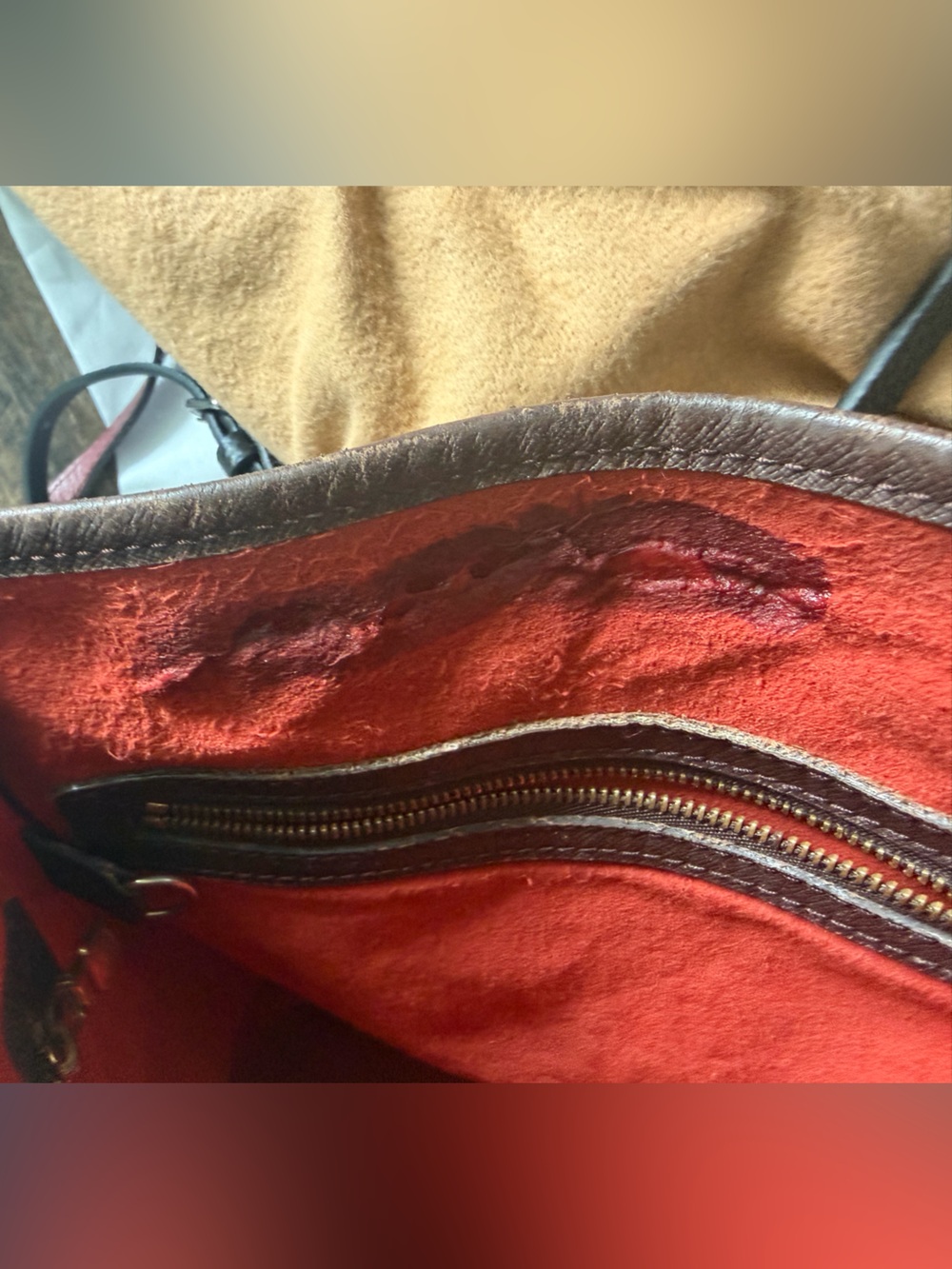 Louis Vuitton Brown Damier Bucket Tote - Picture 6 of 12